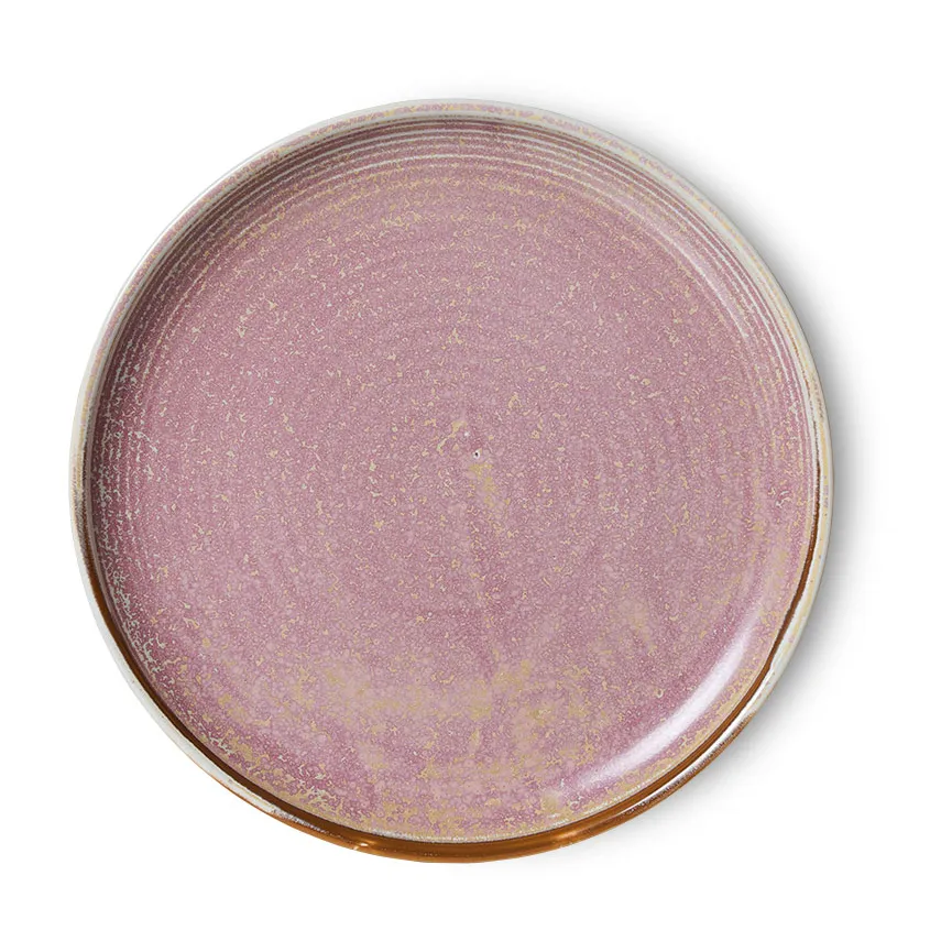 HKliving Home Chef side plate assiette Ø20 cm Rustic pink