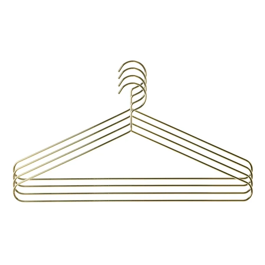 Klädhängare 4-pack, Mässing HKliving