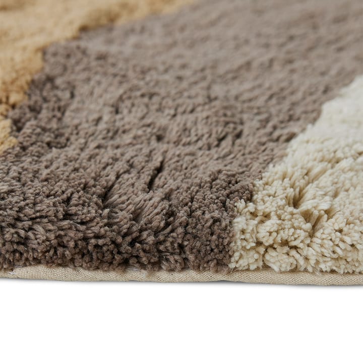 Natural waves badrumsmatta Ø120 cm, Natural multicolours HKliving
