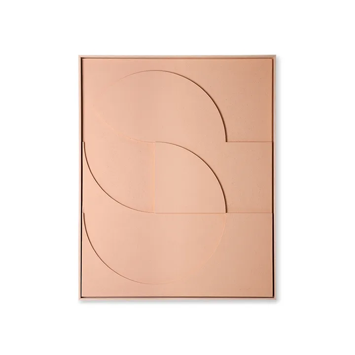 Relief väggkonst L 80x100 cm - Peach - HKliving