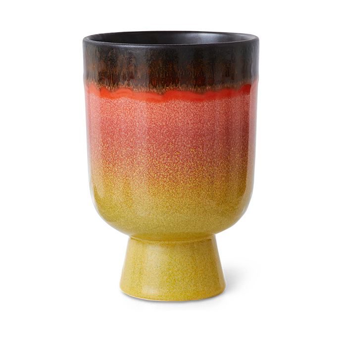 HKliving Retro blomkruka 13 cm Fig | Skandinavisk Design | Krukor | Multi