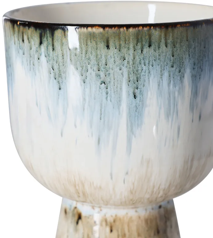 Retro blomkruka Ø16,5 cm, Glacier HKliving