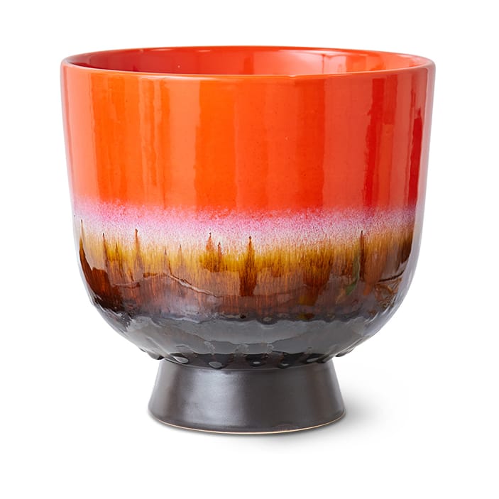 Retro blomkruka Ø20,5 cm - Cherry red - HKliving