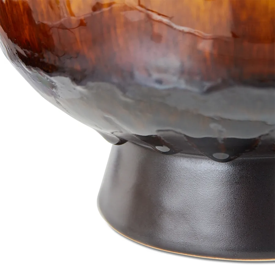 Retro blomkruka Ø20,5 cm, Cherry red HKliving