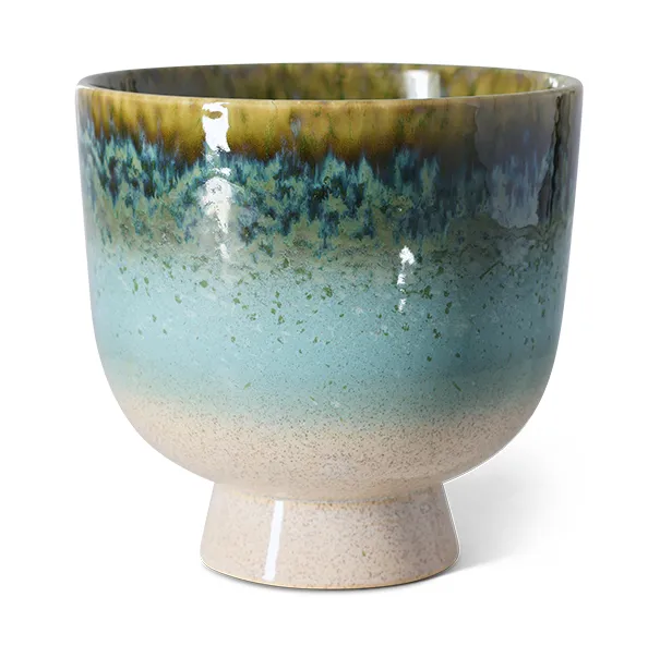 Retro blomkruka Ø20,5 cm, Lagoon HKliving