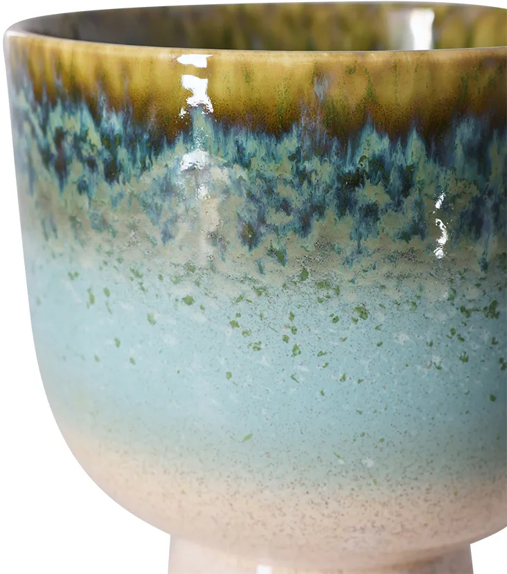 Retro blomkruka Ø20,5 cm, Lagoon HKliving