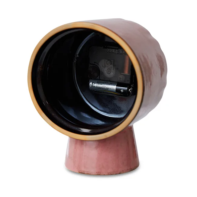 Retro keramikklocka 16,2 cm, Pink HKliving
