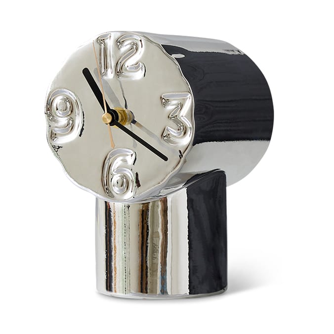 Retro keramikklocka 17,5 cm, Chrome HKliving