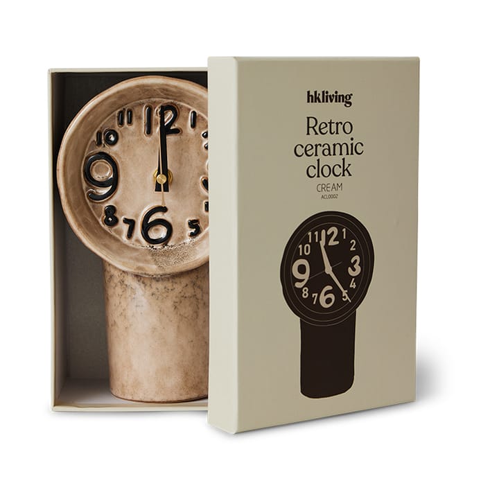 Retro keramikklocka 23,5 cm, Cream HKliving