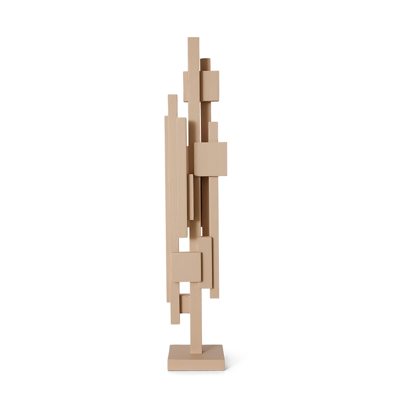 HKliving Skyline skulptur M Beige | Skandinavisk Design | Skulpturer & Porslinsfigurer | Beige
