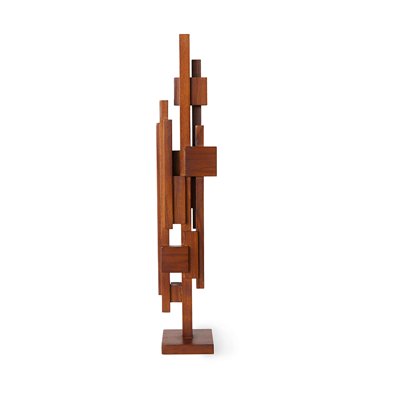 HKliving Skyline skulptur M Espresso | Skandinavisk Design | Skulpturer & Porslinsfigurer | Brun