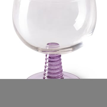 Swirl vinglas låg - Purple - HKliving