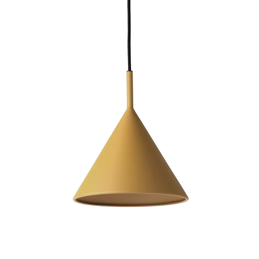 Triangle taklampa M, Matt ochre HKliving
