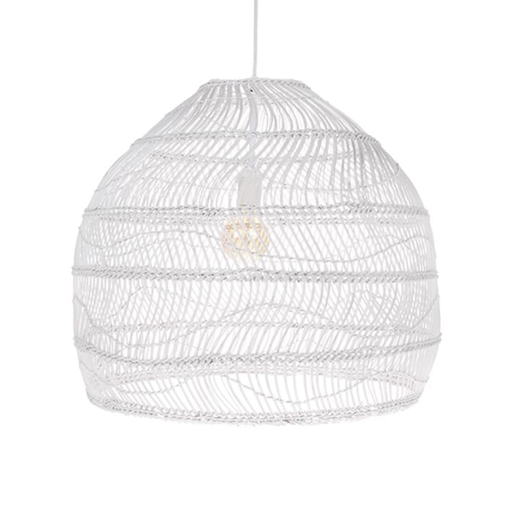 Wicker ball lampa vit - Medium - HKliving