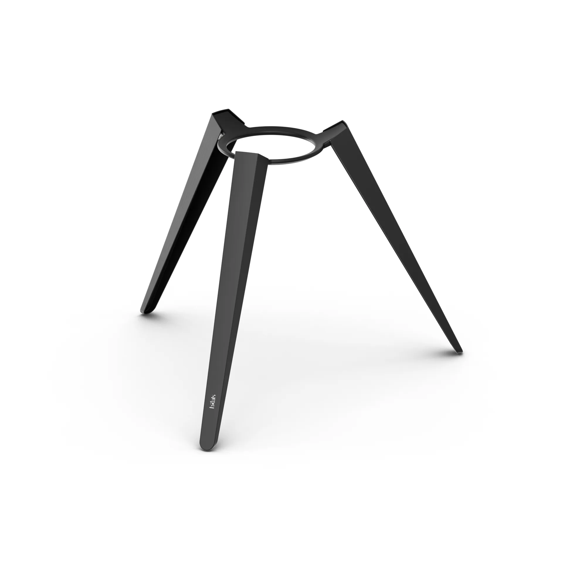 MOON 45 eldstad, All black, högt stativ Höfats