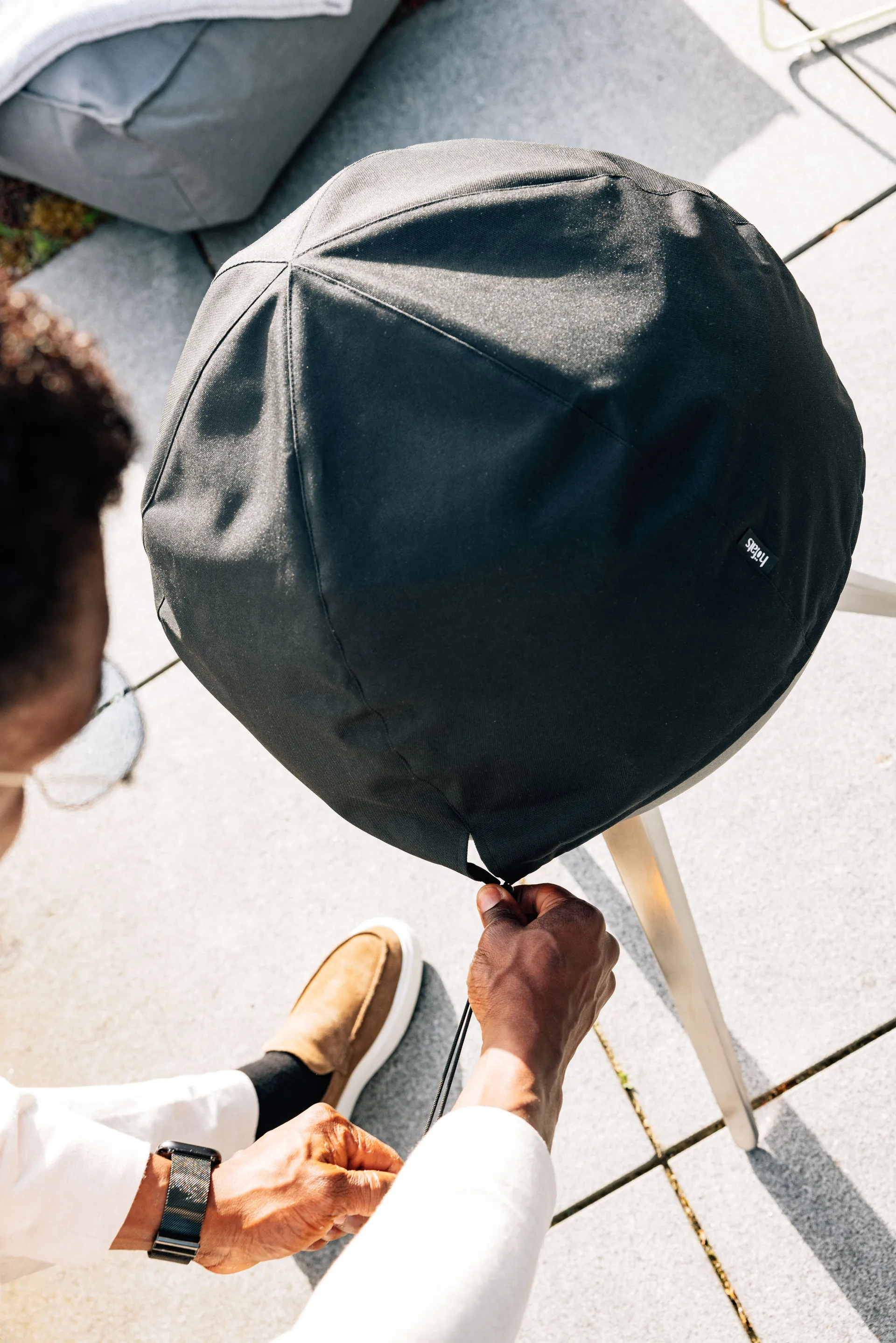 MOON 45 överdrag, Svart Höfats