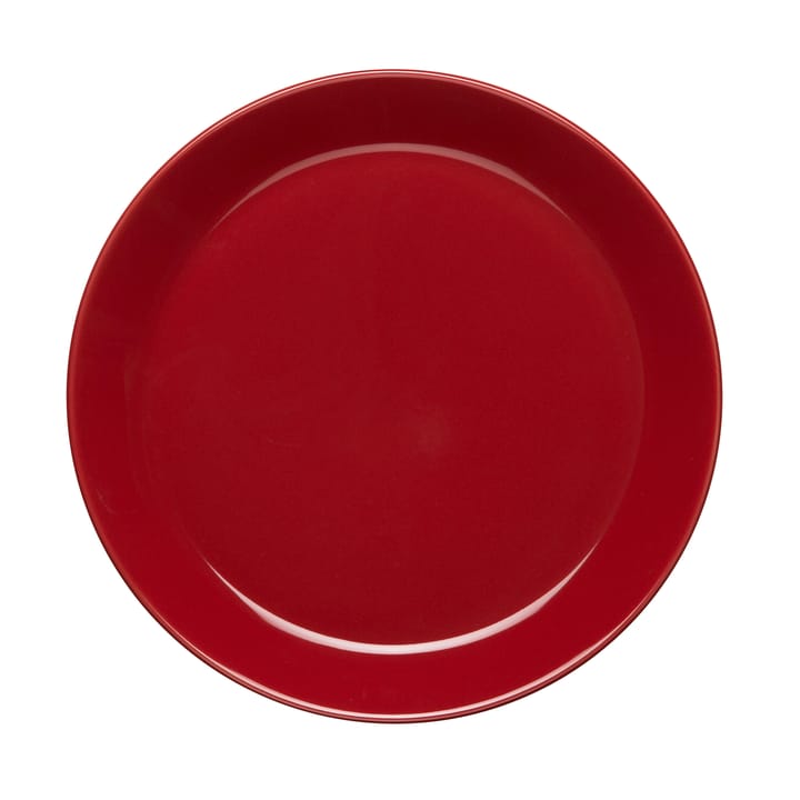 Höganäs assiett 20 cm - äppelröd blank - Höganäs Keramik