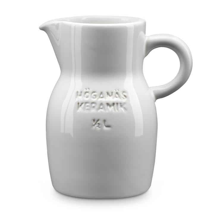 Höganäs kanna 0,5 l, vit blank Höganäs Keramik