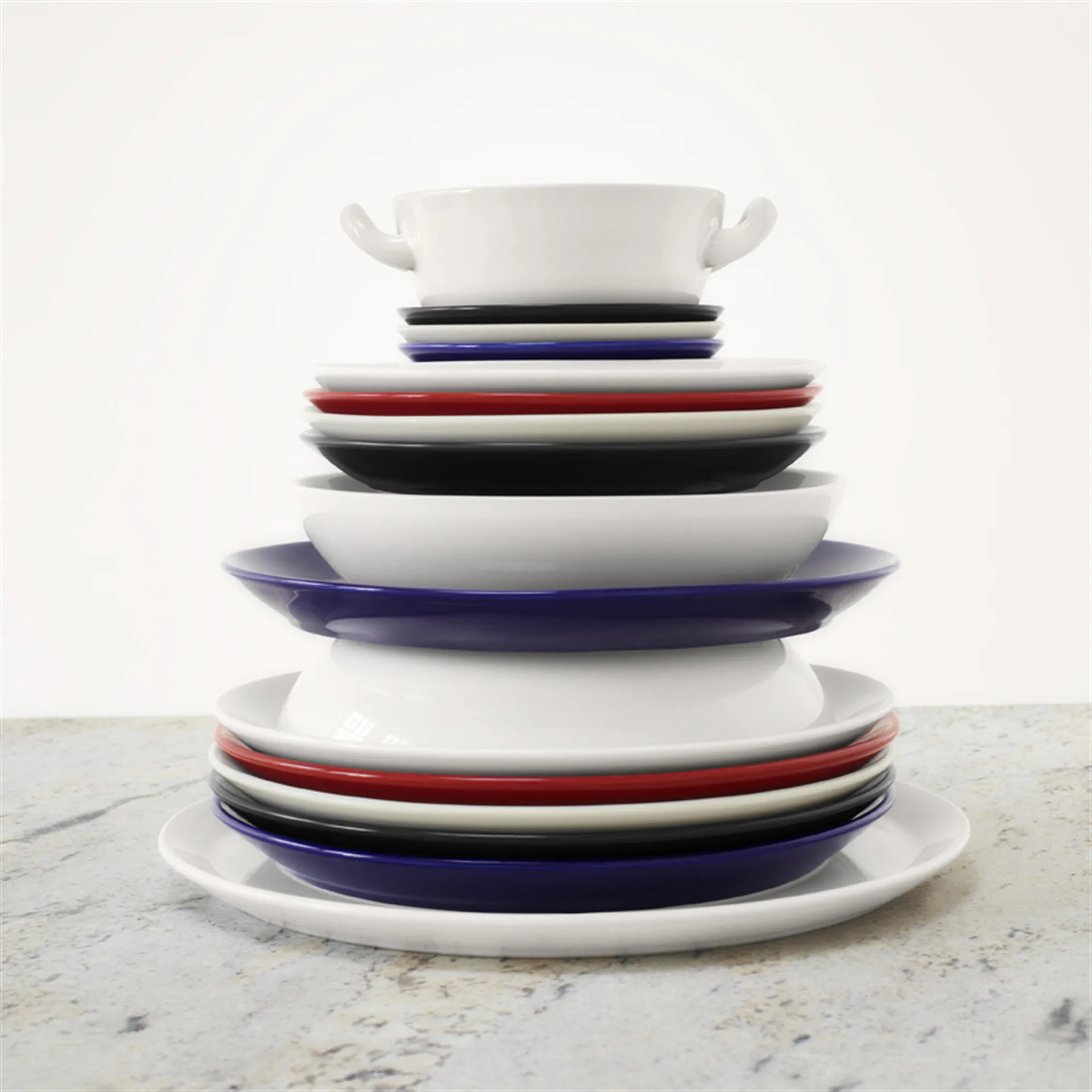 Höganäs skål 0,5 l, äppelröd blank Höganäs Keramik