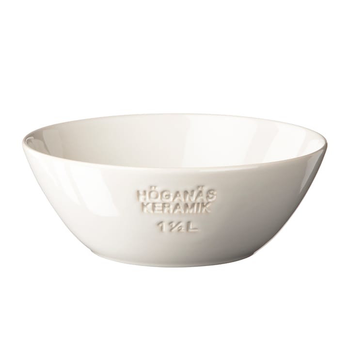 Höganäs skål 1,5 l - vit blank - Höganäs Keramik