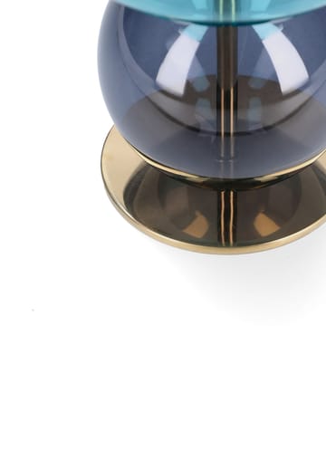 Bubble ljusstake 14 cm - Blå-smoke - Holmegaard