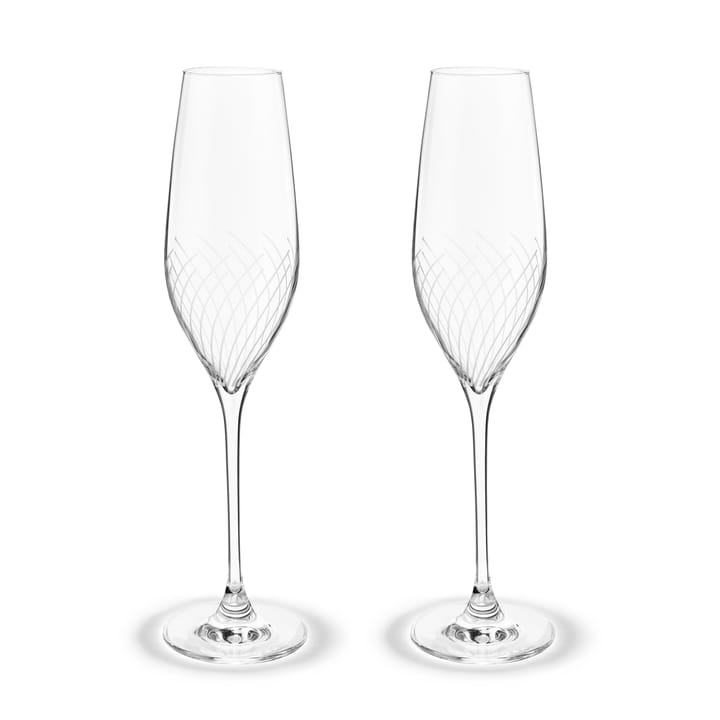 Cabernet Lines champagneglas 29 cl 2-pack - Klar - Holmegaard