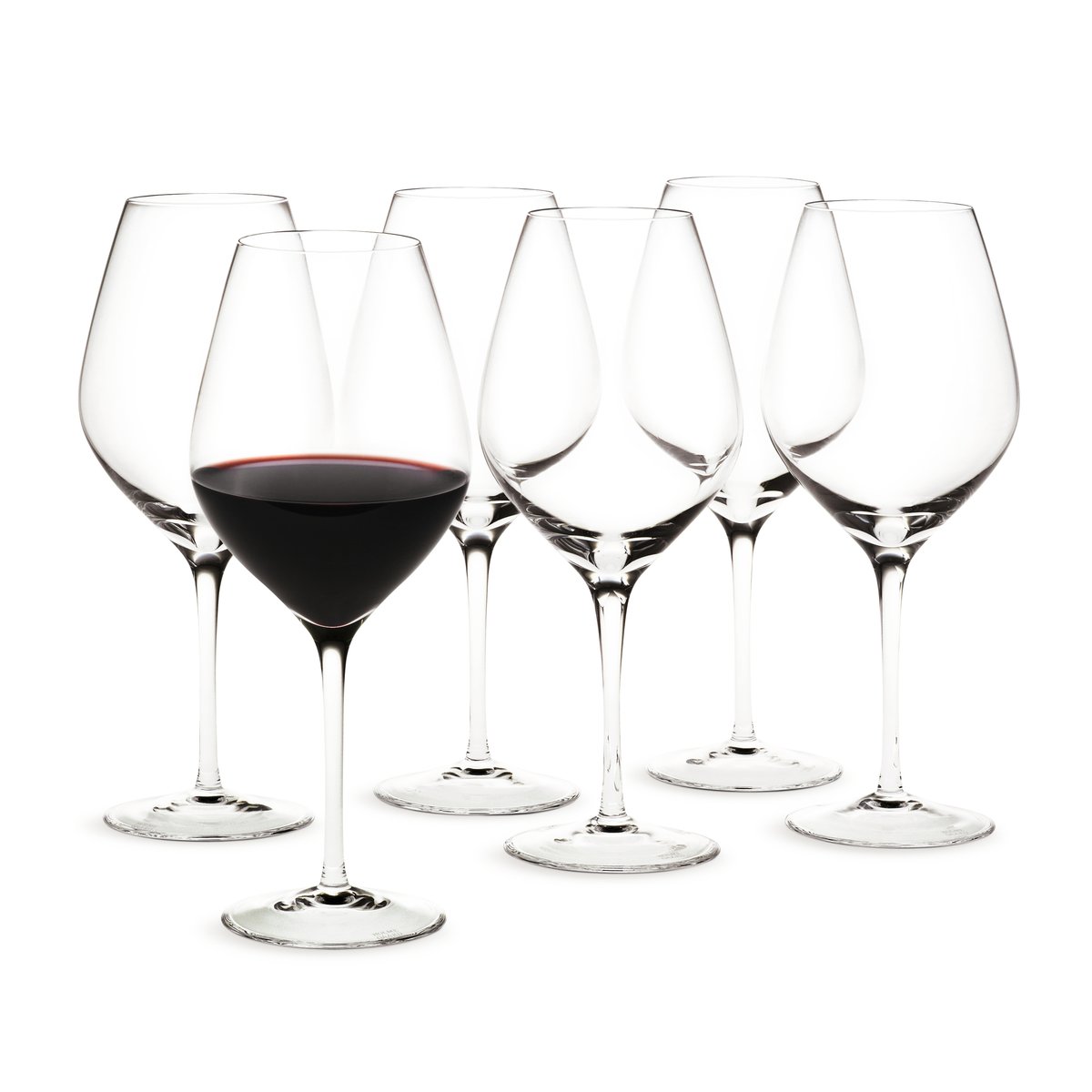 Holmegaard Cabernet rödvinsglas 52 cl 6-pack Klar | Skandinavisk Design | Vinglas | Transparent