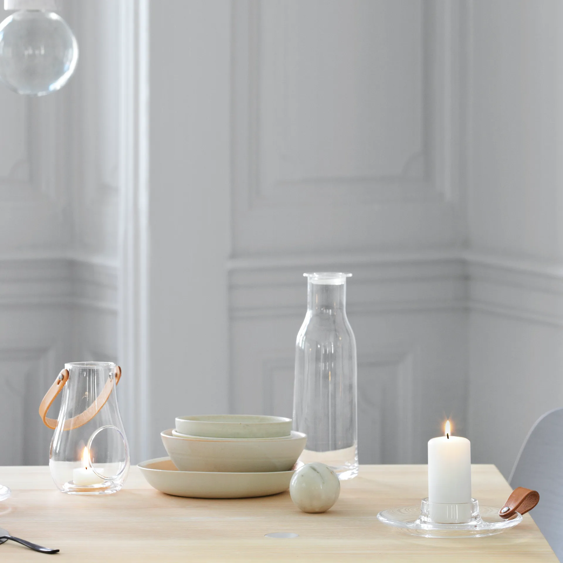 Design with light blockljusstake, 17 cm Holmegaard