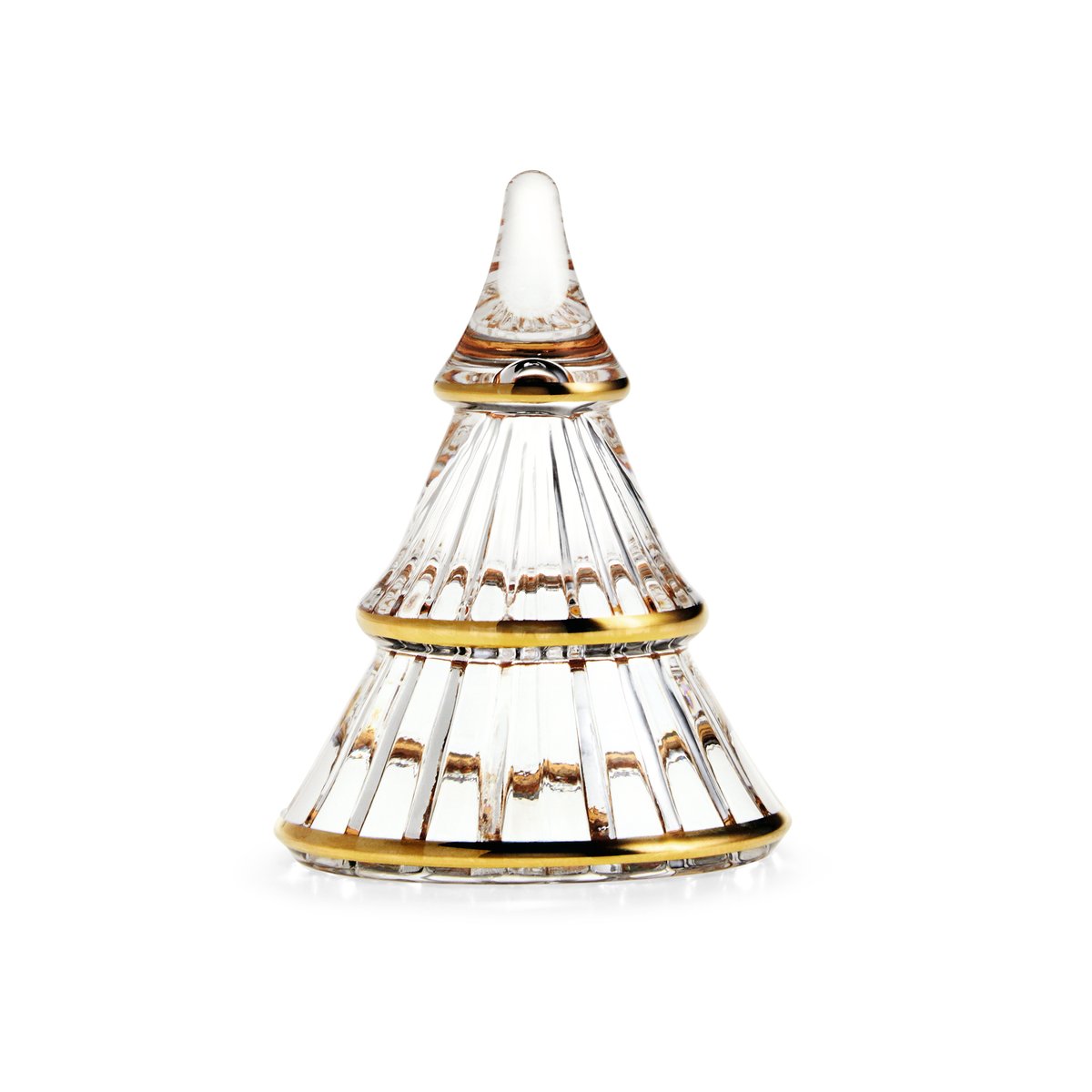 Holmegaard Fairytales julgran medium Klar-guld | Skandinavisk Design | Juldekorationer & Julpynt | Transparent