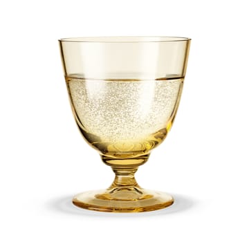 Flow glas på fot 35 cl - Amber - Holmegaard
