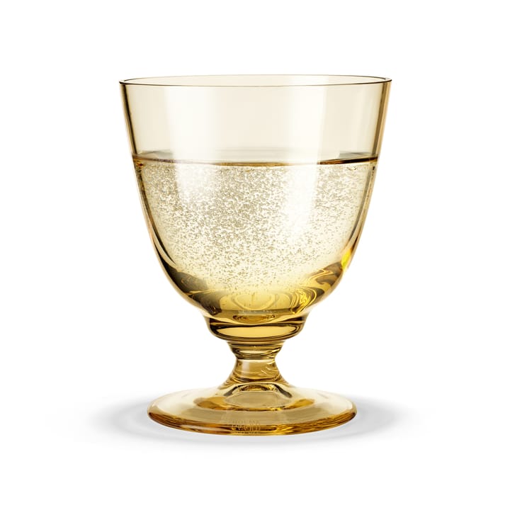Flow glas på fot 35 cl, Amber Holmegaard