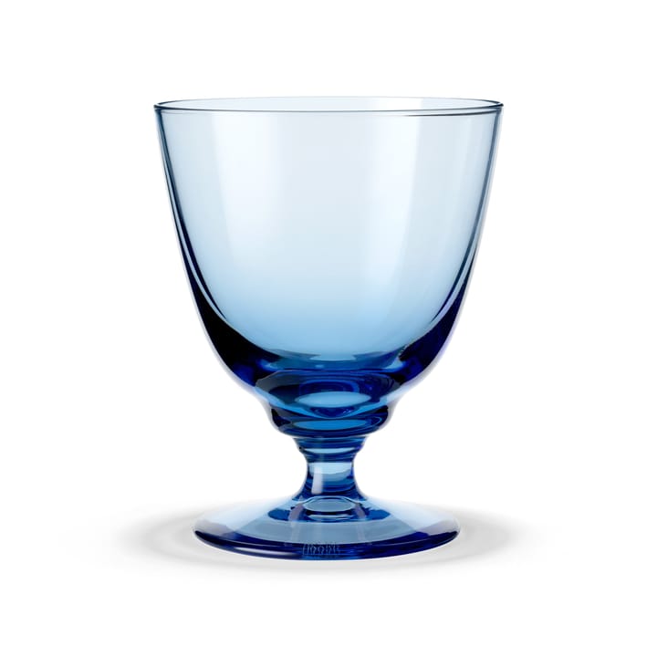 Flow glas på fot 35 cl - Blå - Holmegaard