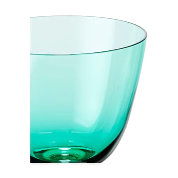 Flow glas på fot 35 cl - Emerald green - Holmegaard