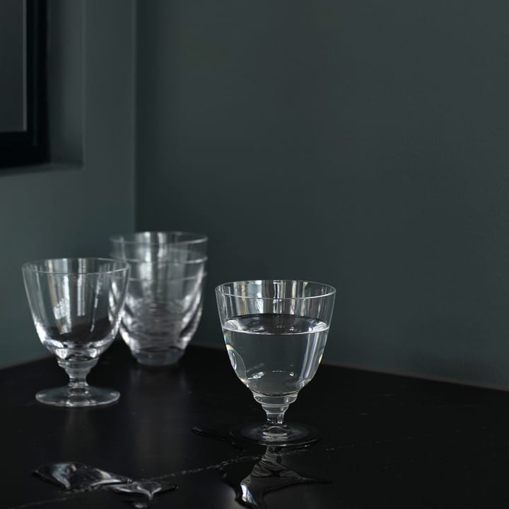 Flow glas på fot 35 cl, Klar Holmegaard