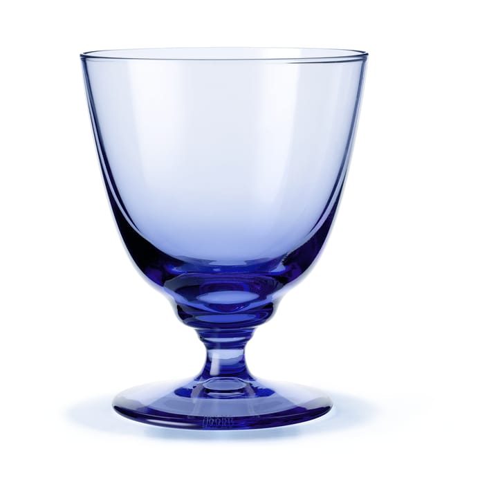 Flow glas på fot 35 cl - Mörkblå - Holmegaard