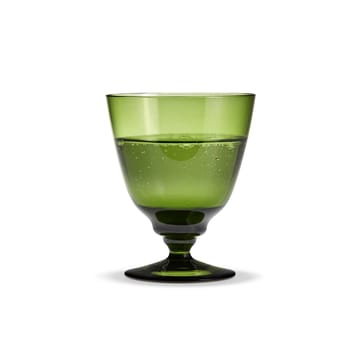 Flow glas på fot 35 cl - Olivgrön - Holmegaard