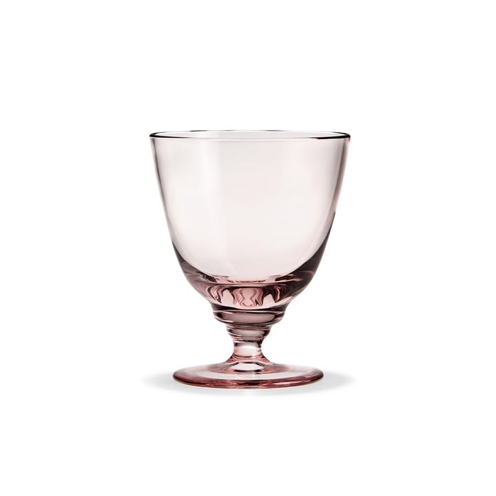 Flow glas på fot 35 cl - Rosa - Holmegaard