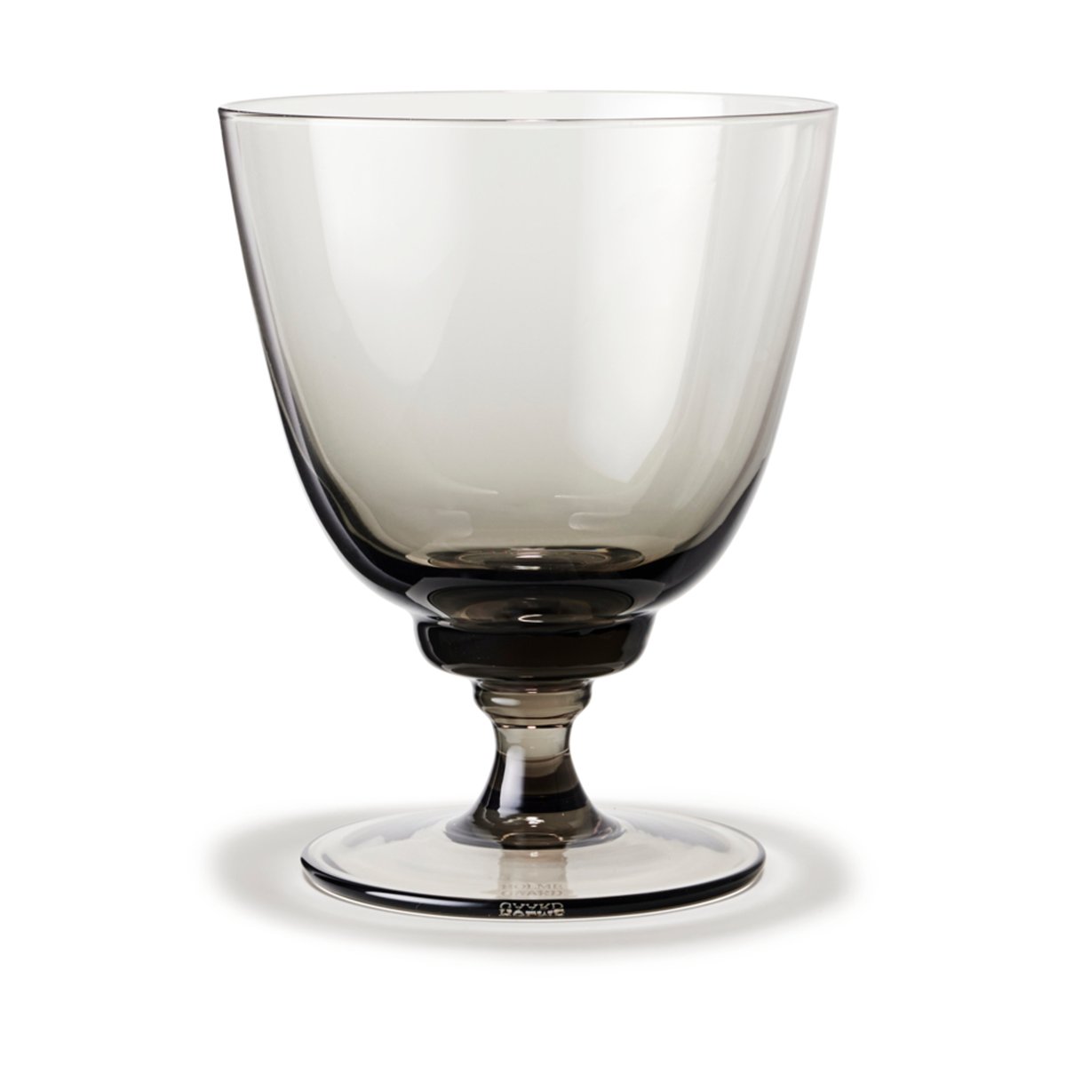 Holmegaard Flow glas på fot 35 cl | Skandinavisk Design | Dricksglas | Grå