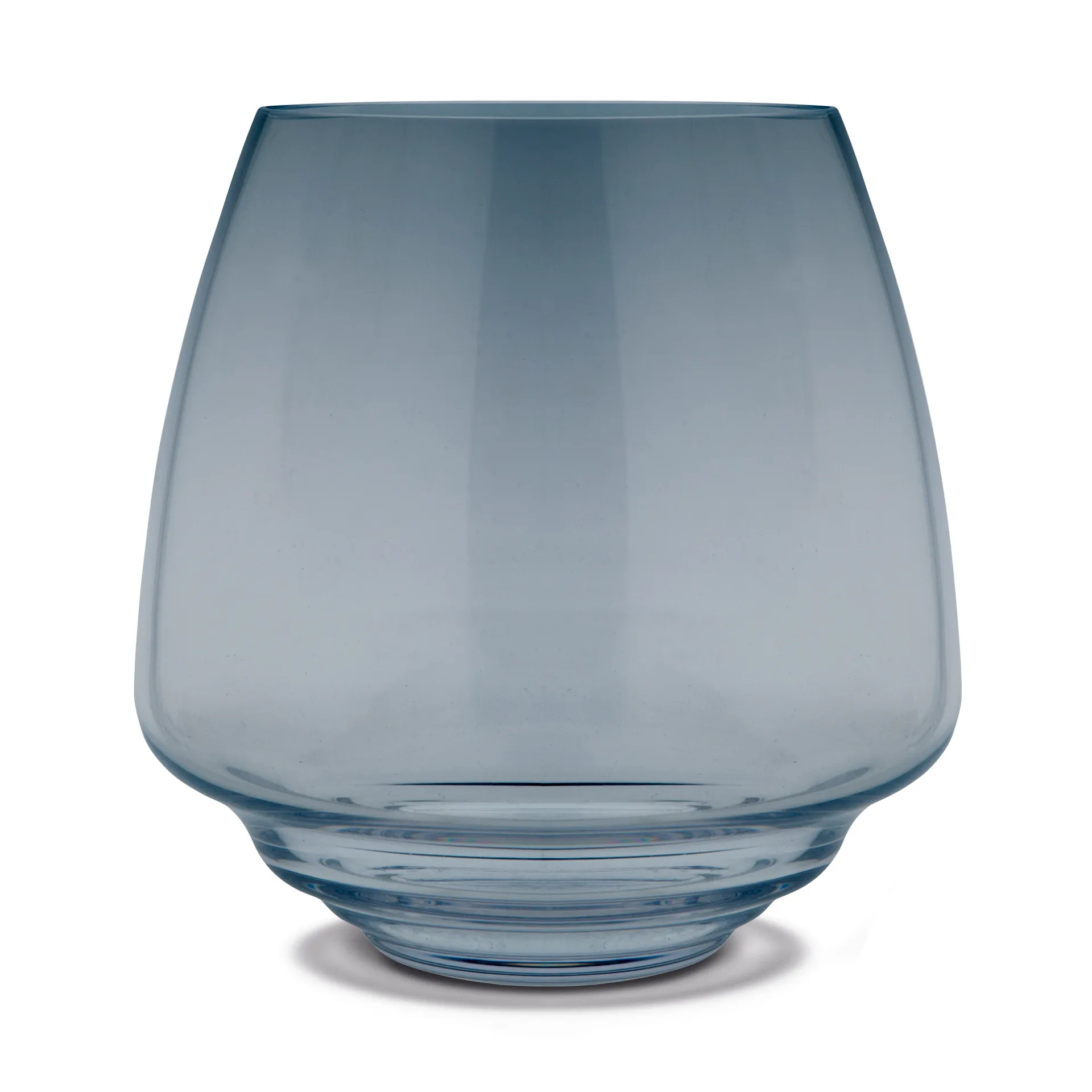 Flow ljuslykta Ø18,5 cm, Blå Holmegaard