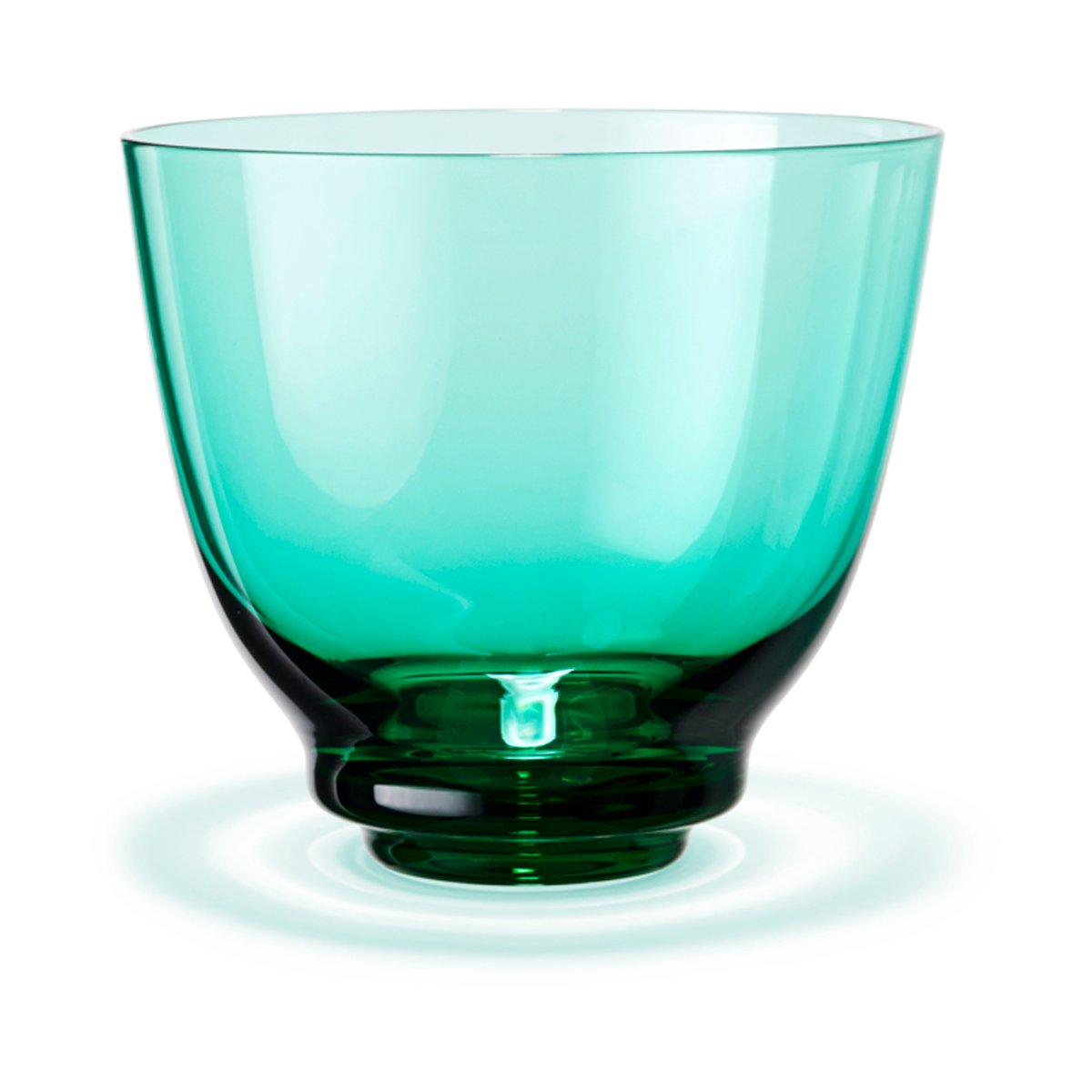 Holmegaard Flow vattenglas 35 cl Emerald green | Skandinavisk Design | Dricksglas | Grön