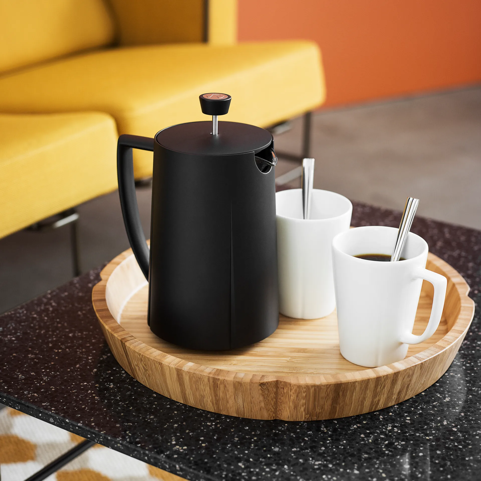 Grand Cru presskanna 1 l, svart Holmegaard