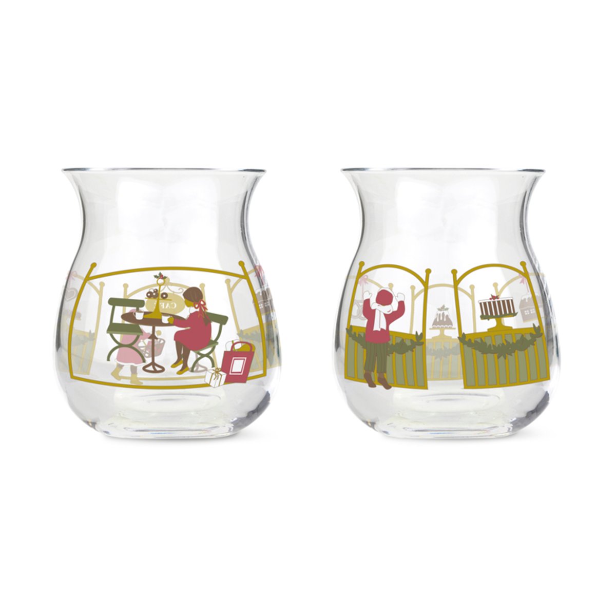 Holmegaard Christmas julljuslykta 2-pack 2023 | Skandinavisk Design | Ljuslyktor & Ljusfat | Multi