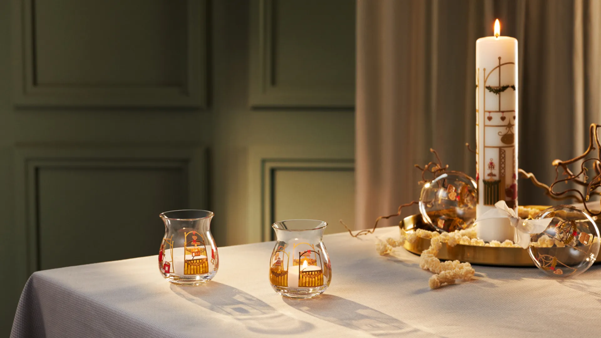 Holmegaard Christmas julljuslykta 2-pack, 2023 Holmegaard