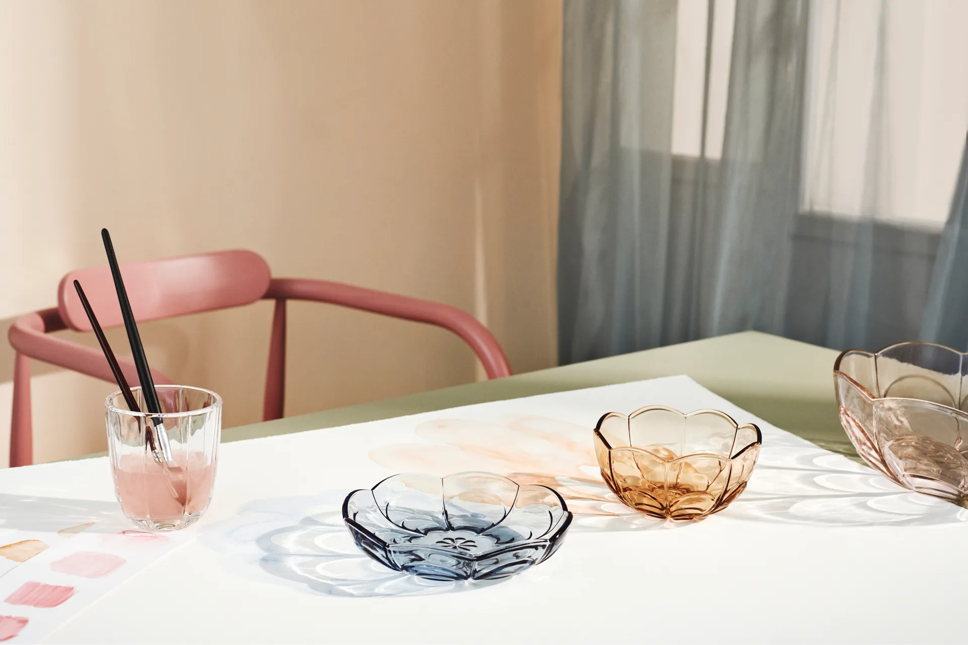 Lily dessertallrik Ø16 cm 2-pack, Blue iris Holmegaard