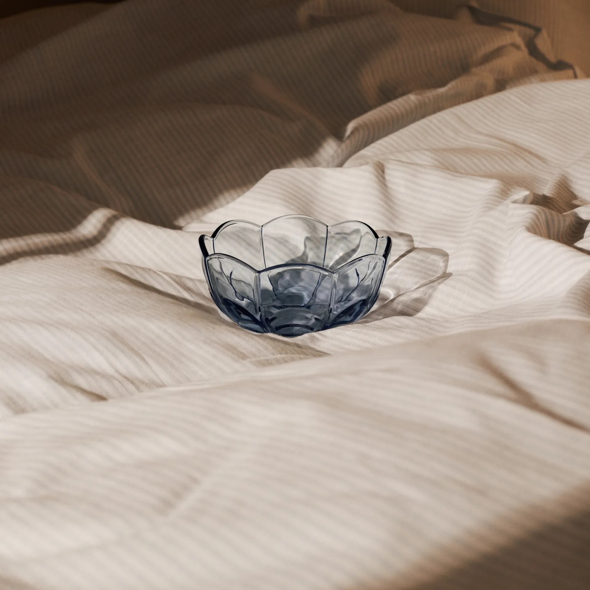 Lily skål Ø13 cm 2-pack, Blue iris Holmegaard