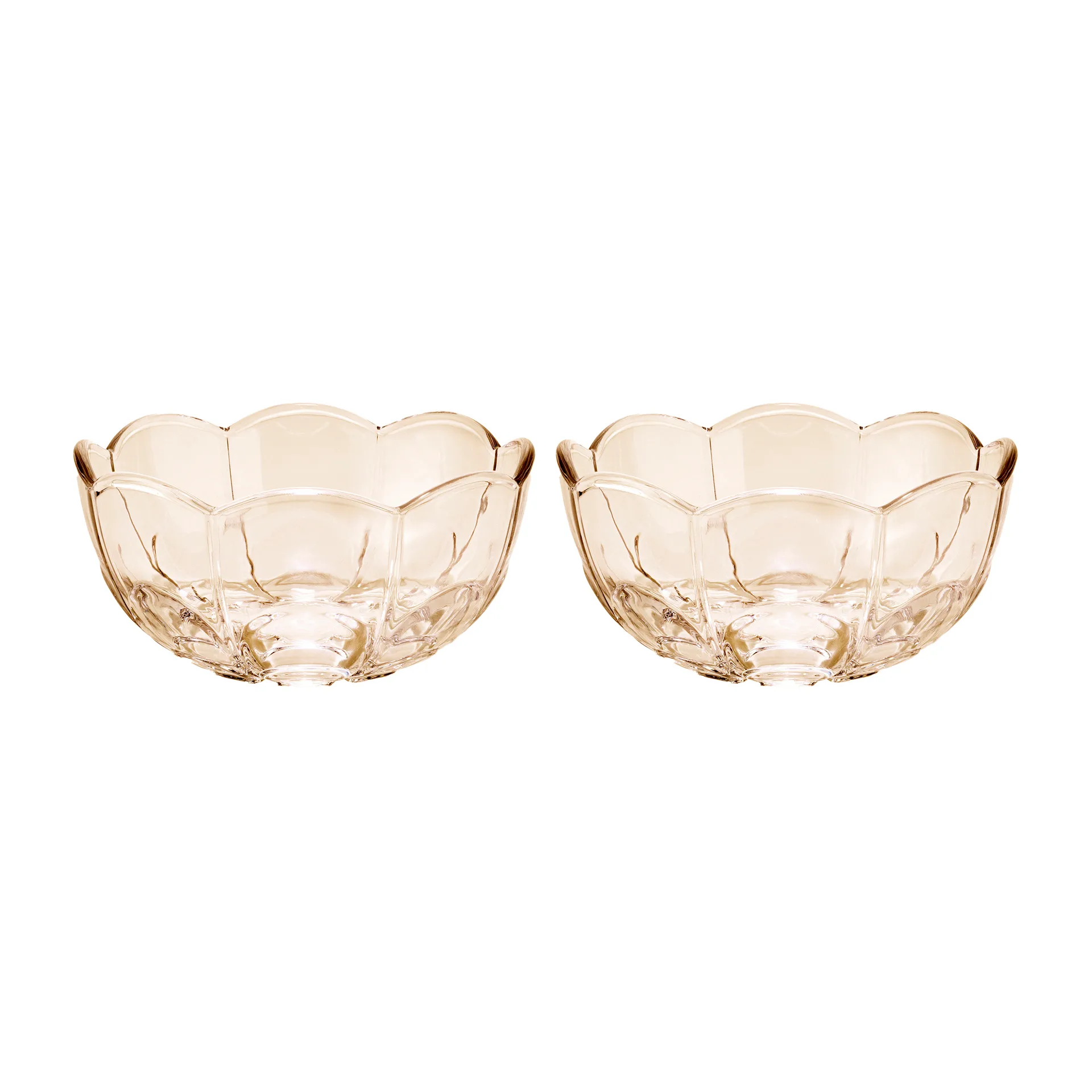 Lily skål Ø13 cm 2-pack, Toffee rose Holmegaard