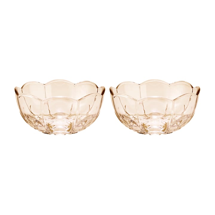 Lily skål Ø13 cm 2-pack - Toffee rose - Holmegaard