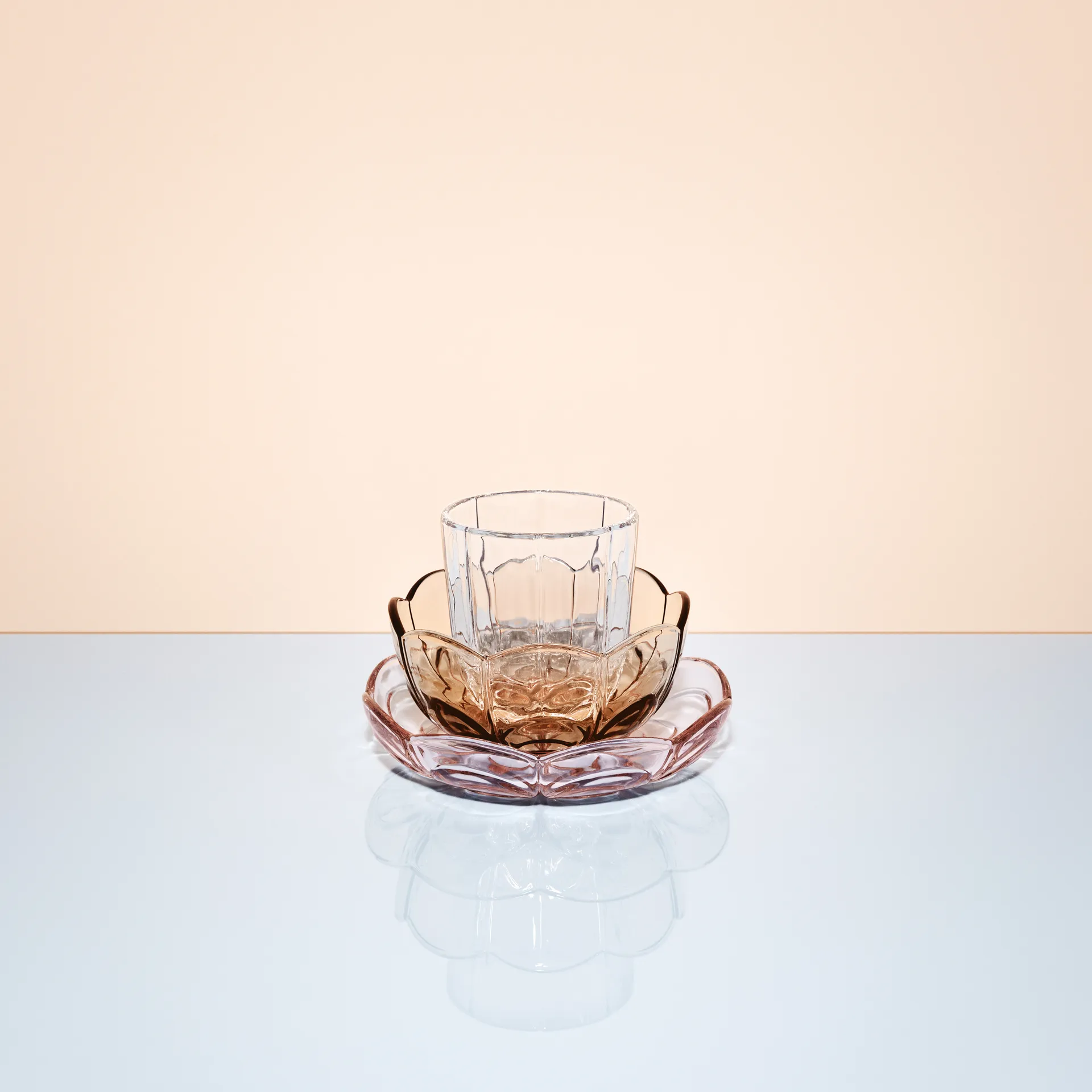 Lily skål Ø13 cm 2-pack, Toffee rose Holmegaard