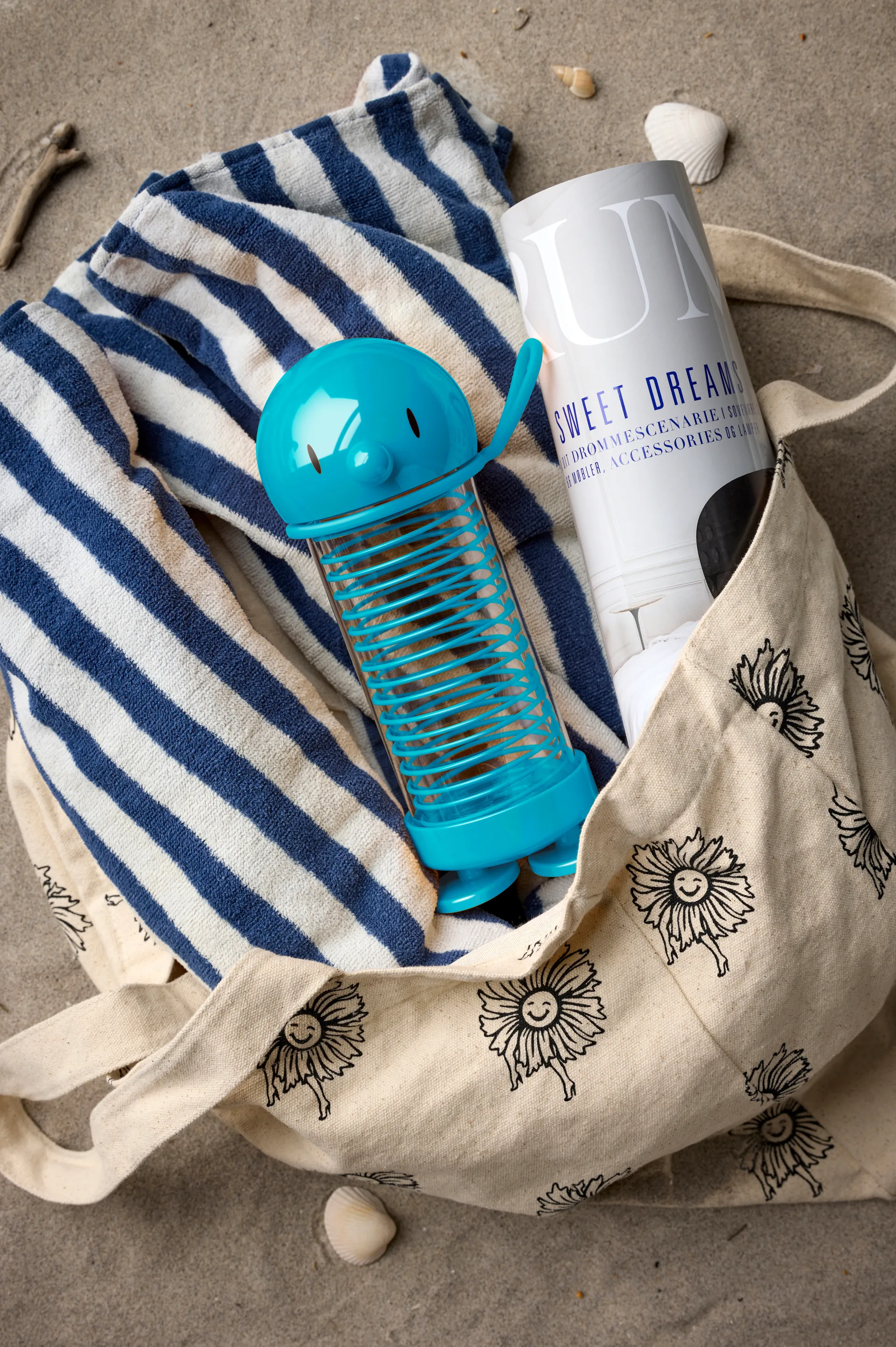 Bumble vattenflaska, Turquoise, 0,4 L Hoptimist