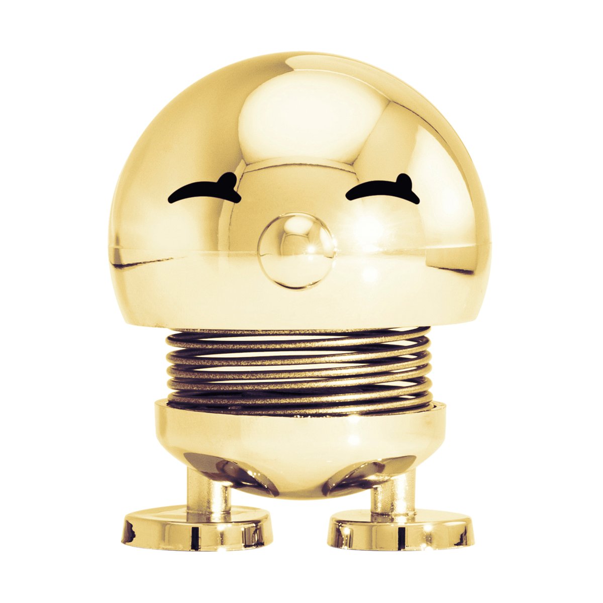 Hoptimist Bimble S figur Gold | Skandinavisk Design | Träfigurer | Guldfärgad